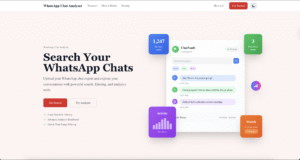 AI WhatsApp Chat Analyzer dashboard – ChatVault