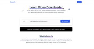 Loom Video Downloader – Download Loom.com Videos Easily with Next.js