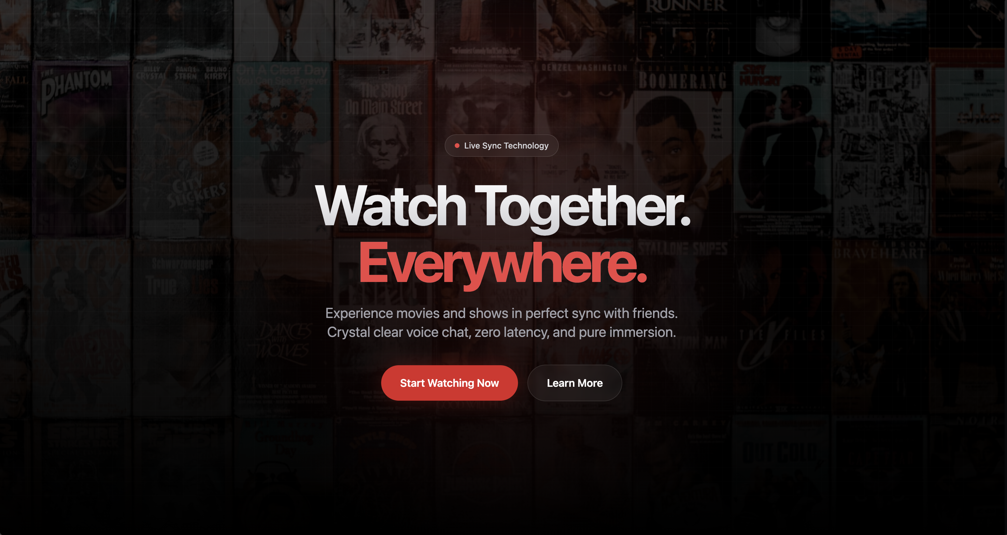 Crystal clear audio features to help you watch movies together online free seamlessly